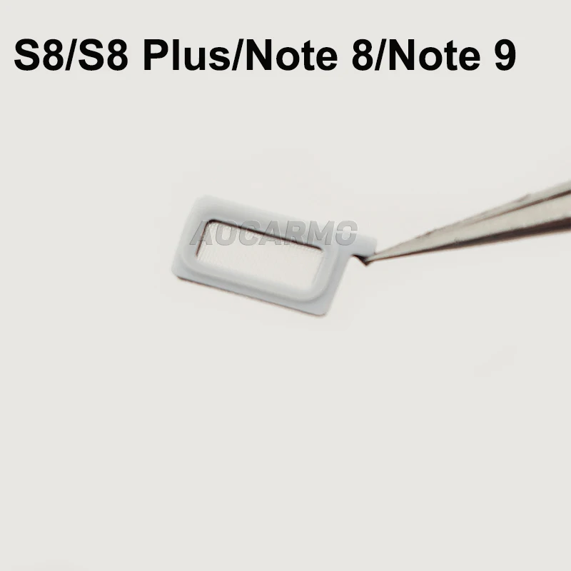 Aocarmo 하단 라우드 스피커 먼지 그물 마이크, 마이크 메쉬, 삼성 갤럭시 S8 플러스 S8 + 노트 8 노트 8 9 10 10 +
