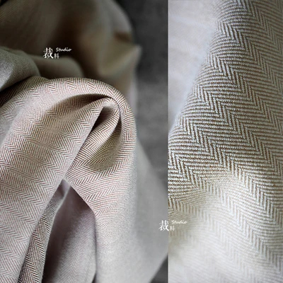 Плотная ткань для костюма с узором «елочка», Обнаженная, Ретро стиль, саржа, хлопковое пальто, штаны, одежда, дизайнерская ткань для лоскутов