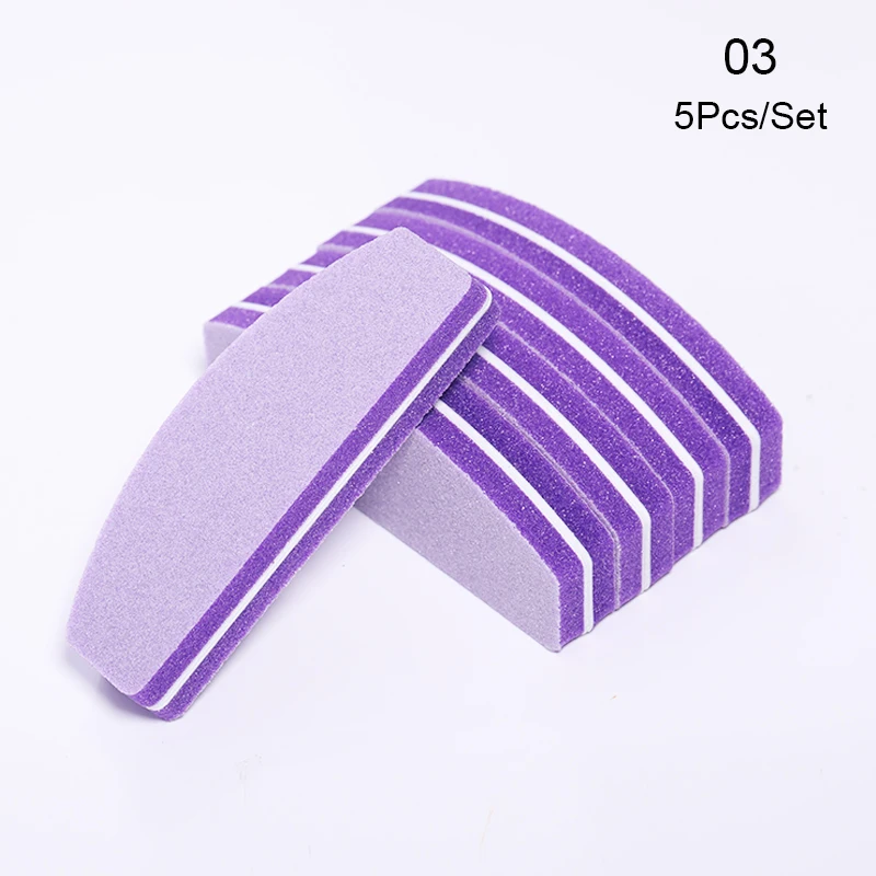 Пилочка для ногтей кубовидная форма буфер блока пальцы на пальцах шлифовальный Розовый Синий Фиолетовый Смешанные цвета Дизайн ногтей DIY инструменты - Цвет: 6