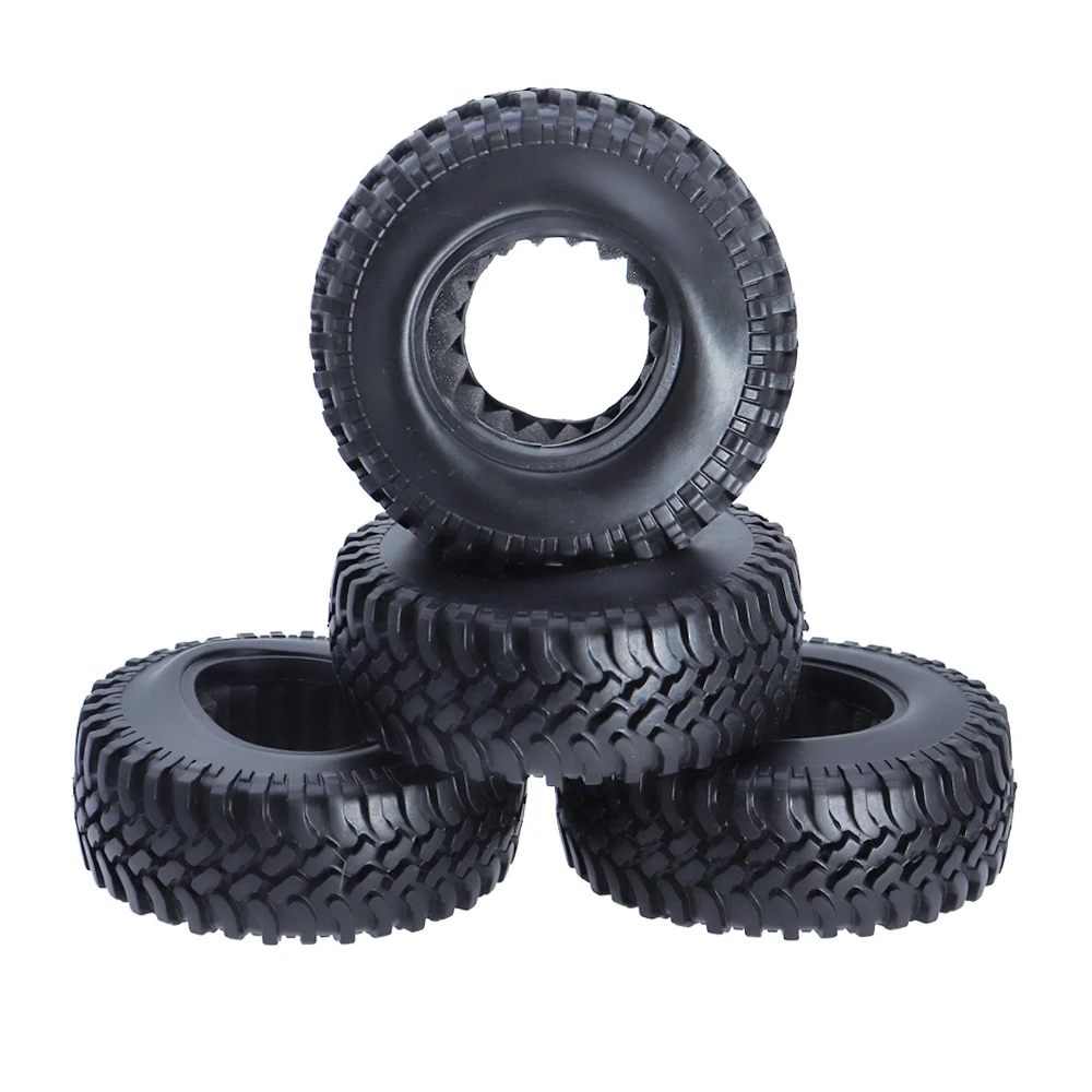 4PCS 1/10 1.9&quot 100MM Rocks Crawler Car Wheels Rubber Tires Tyres for 1:10 RC Axial SCX10 90046 D90 CC01 D110 Traxxas TRX-4 TRX4 | Игрушки