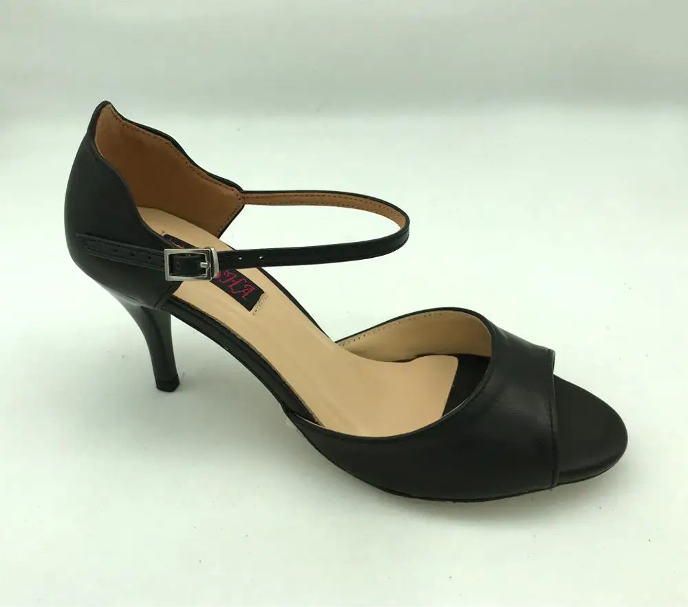 

Comfortable and Fashional Argentina Tango Dance Shoes wedding & party shoes for women with leather hard outsole T6205C-BL