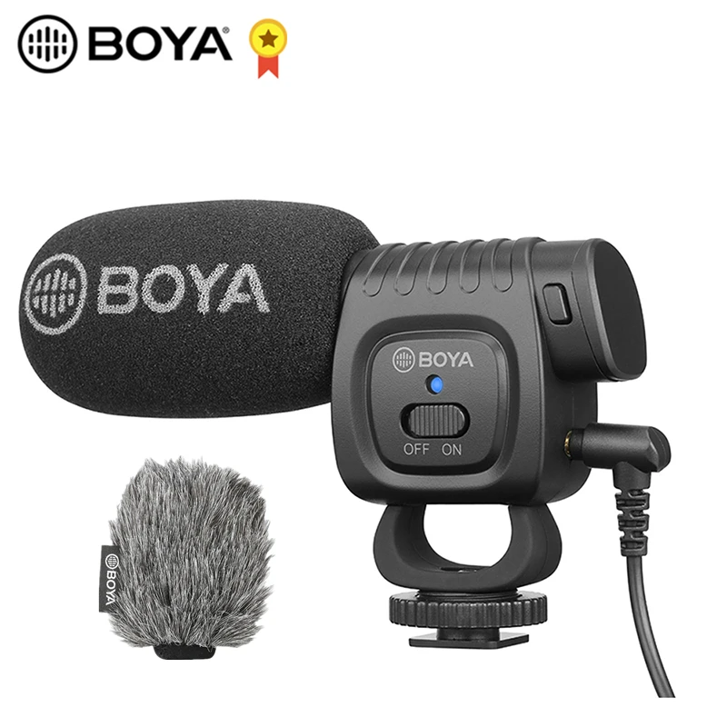 Кардиоидный конденсаторный микрофон BOYA с TRRS разъемом Аудиокабели для смартфонов