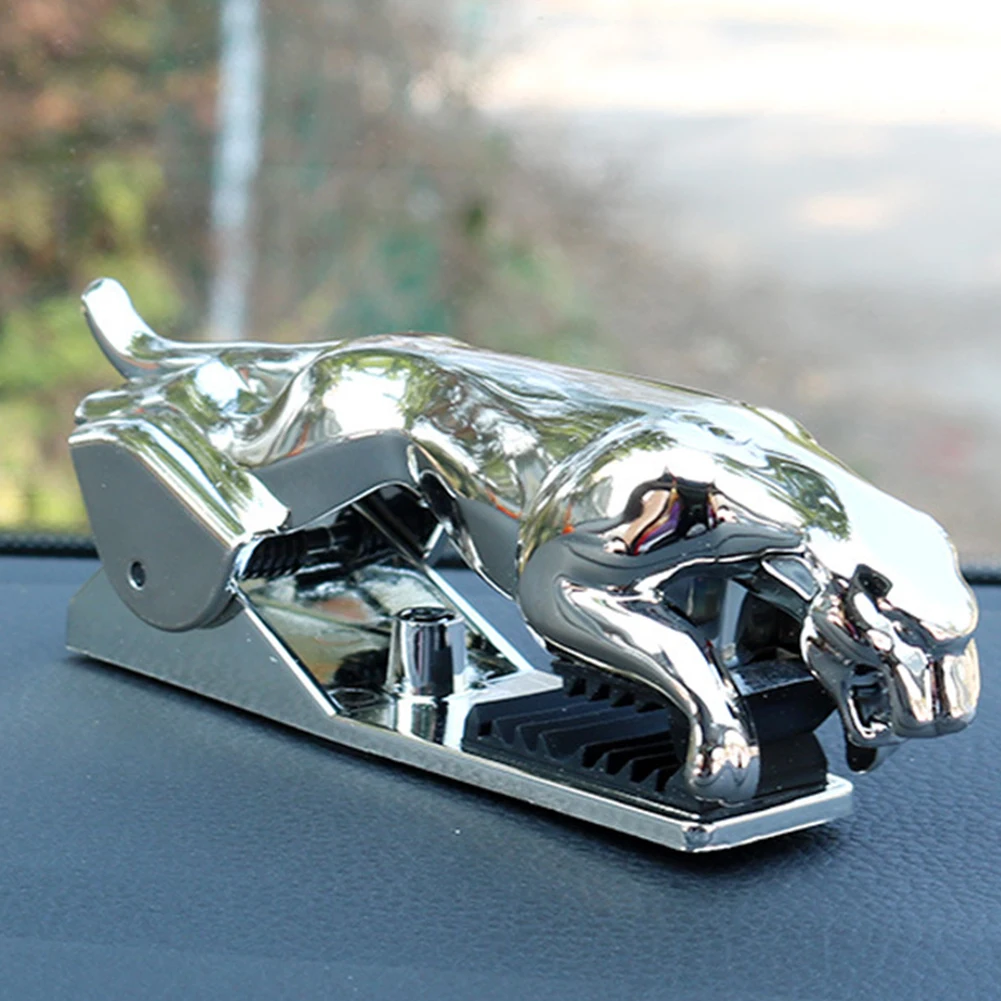 Sliver 2 Авто крутой интерьер регулируемые украшения Леопардовый автомобильный держатель телефона Универсальный Противоскользящий зажим на приборной панели вращающийся на 360 градусов - Цвет: Sliver 2