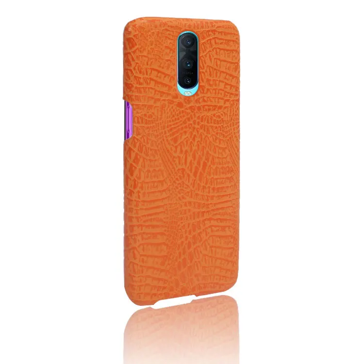 10pcs/lot Alligator Crocodile Skin Leather Back Phone Case For OPPO R15 Dream/Stand A3/IND X/R17 Pro/F9 F9PRO/A11 A7X/Realme 2