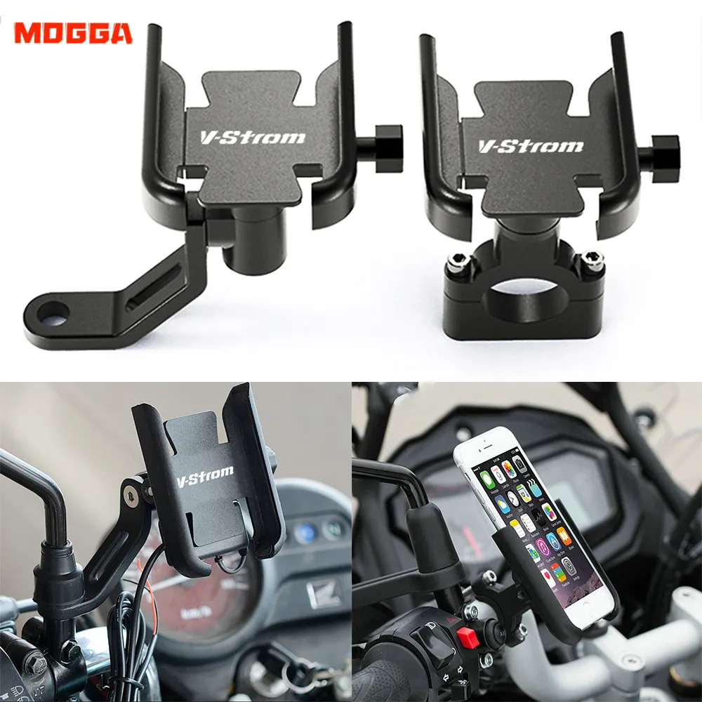Для SUZUKI Vstrom DL 250 650 1000 v-strom 650XT 1000XT Vstrom650 Vstrom1000 на руль мотоцикла или мобильный