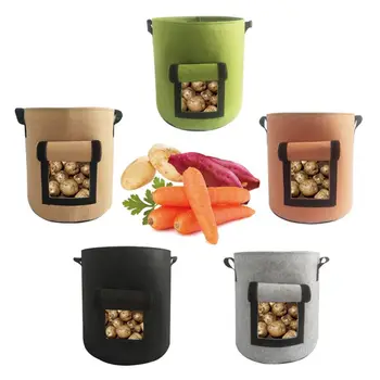 

NEW Non-woven Felt Growth Bag Root Control Bags Potato Planting Green Bag 1PC