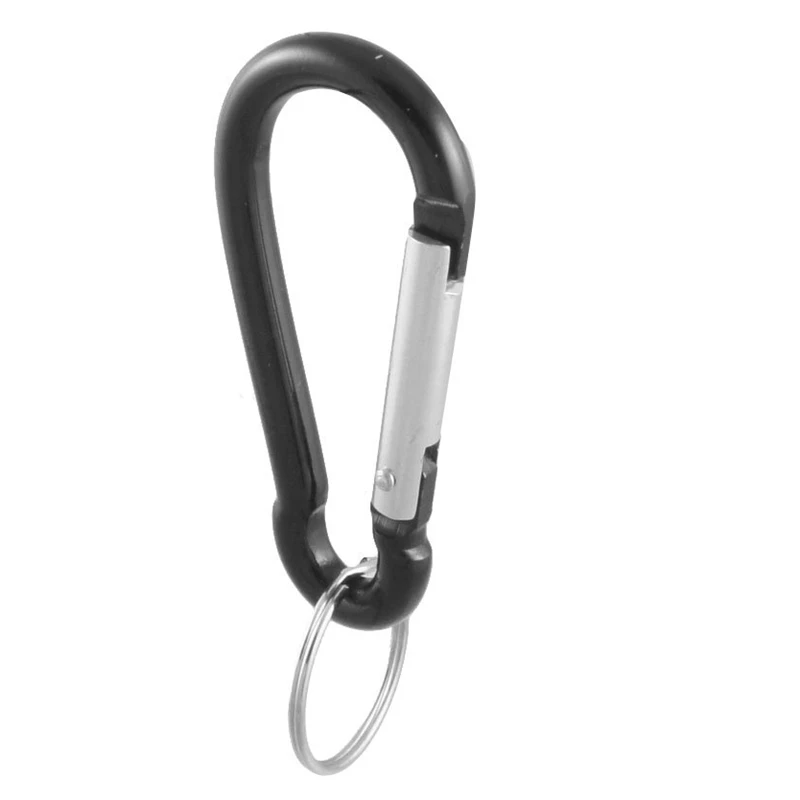 5pcs 5cm S Shape Type Buckle Gated Carabiner Key Ring Clip Hook Sports Gift