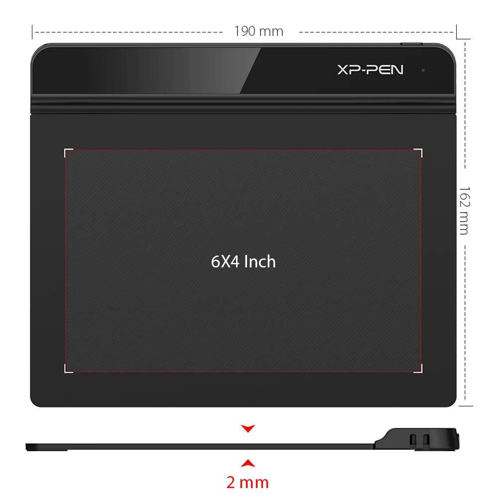 Xppen Estrela G640 Gráficos Tablet Digital Desenho Tablet para Osu e Animação 8192 Níveis de Pressão 266rps para a Educação de Arte Tablets digitais - Imagem 2