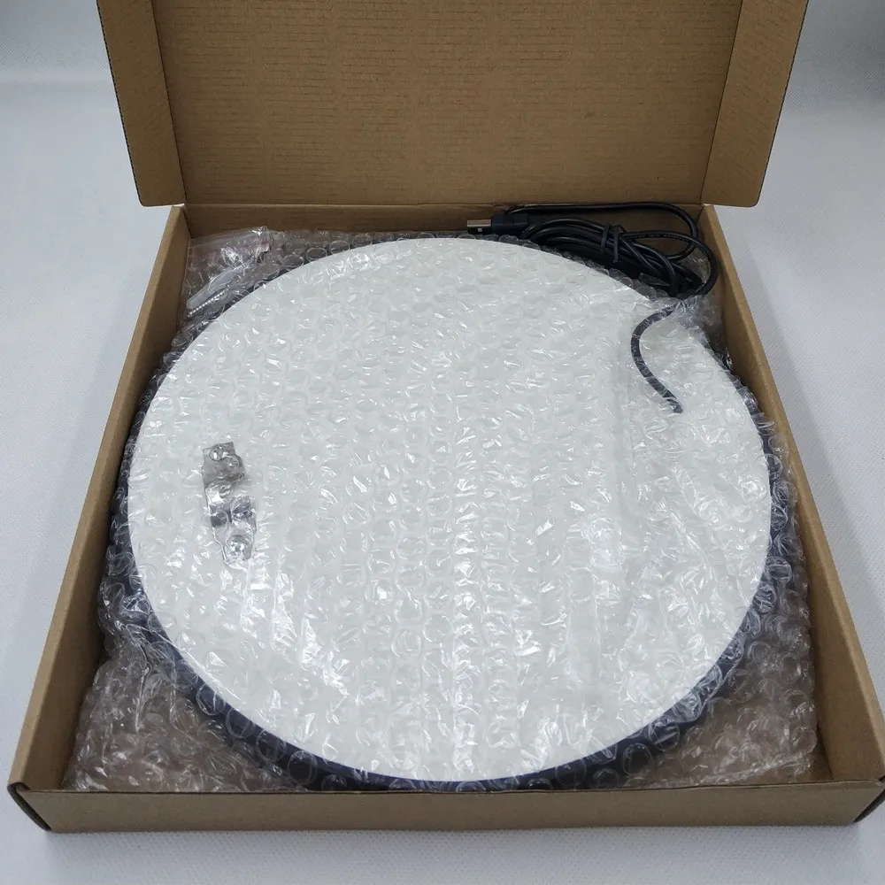 Светодиодный 3d зеркальный светильник в форме Луны стеклянный Настольный для