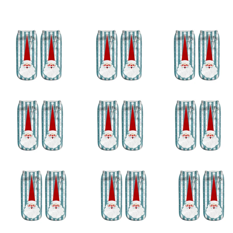 Милые женские носки с объемным принтом забавных животных женские носки унисекс Лидер продаж, модные женские носки Рождественские Носки с рисунком - Цвет: 6