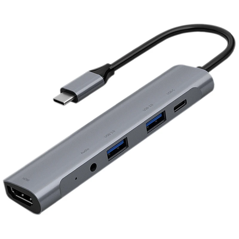 USB C HUB 5Port USB 3 1 Type C Adapter to USB3 0 HDMI 4K 3 5MM Headphone USB C PD Type C HUB