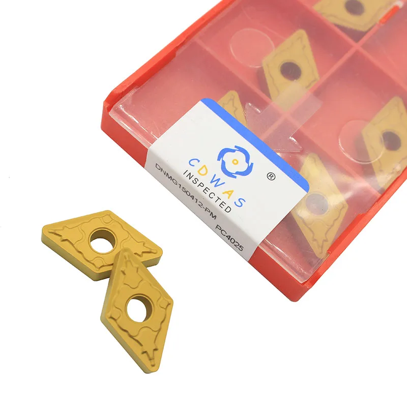 

DNMG150412 PM PC4025 High Quality Carbide Inserts External Turning Tool Blade DNMG 150408 CNC Lathe Cutter Tool For Hard Steel