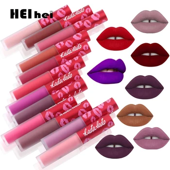 

Matte Lipstick Set 22 Colors Waterproof Liquid Lipstick Lip Tint Matte Velvet 24h Long Lasting Non-stick Cup Lip Makeup TSLM2