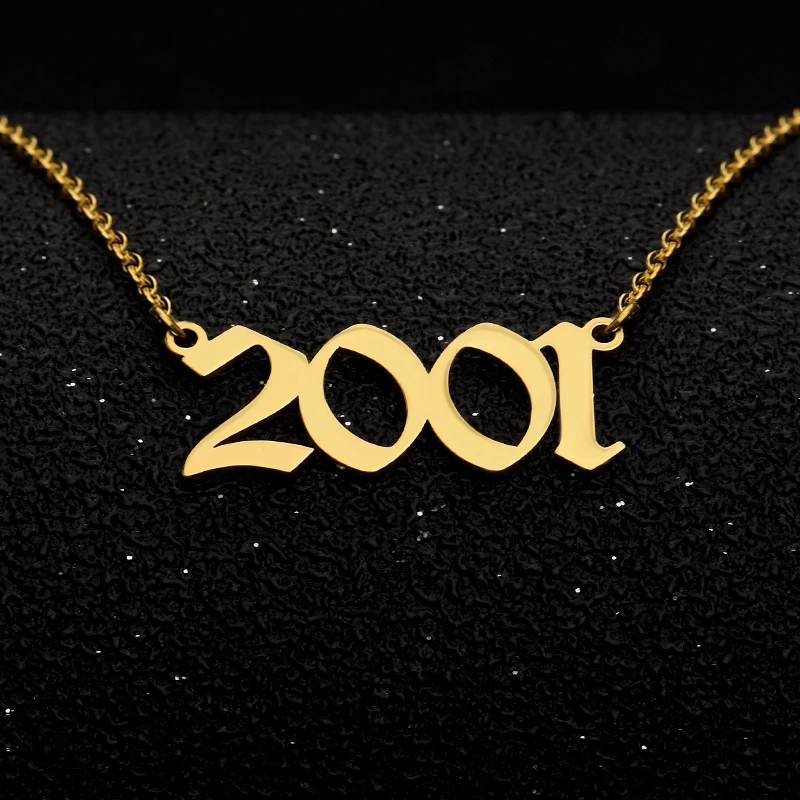 Можно украсить ювелирными изделиями особенный день год на цепочке с цифрами для Для женщин 1994 1995 1996 1997 1998 1999 от 1985 до персонализированные ожерелье
