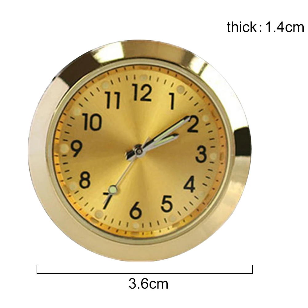 Автомобильный карман мини-часы светящиеся аксессуары Часы Аналоговый парфюм Декор кварц