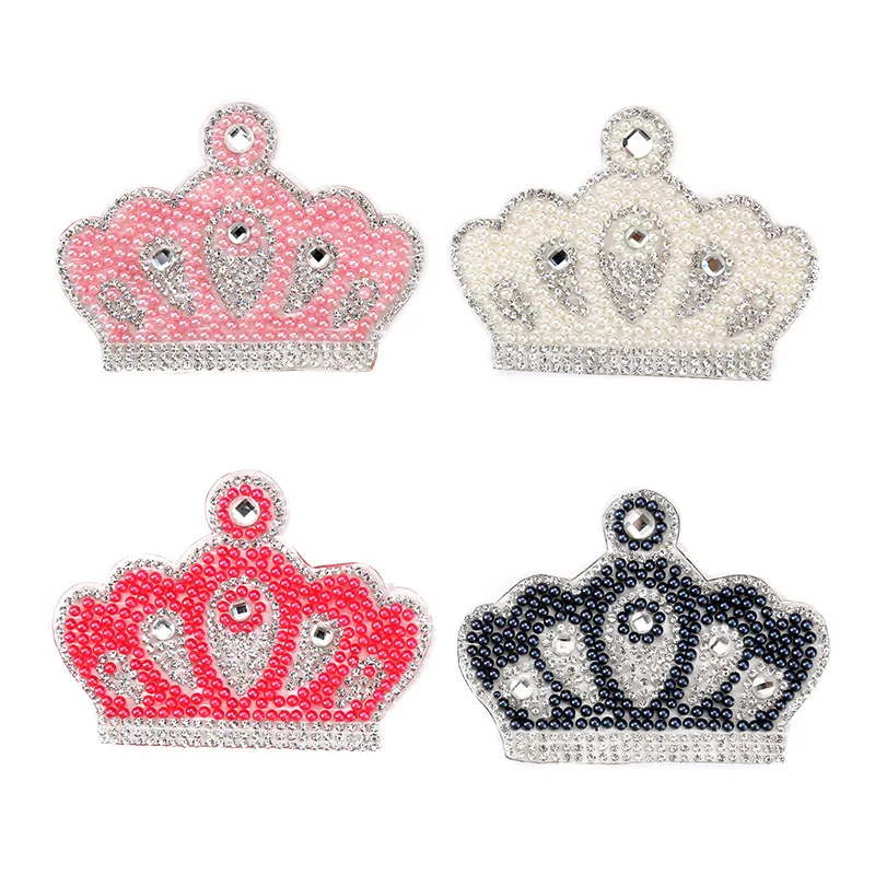 Pearl Crown Patches Hot Fix Rhinestone Newborn Baby Clothing Motif Baby Suit Crystal Iron Crown Glass Patch Applique Patches Aliexpress