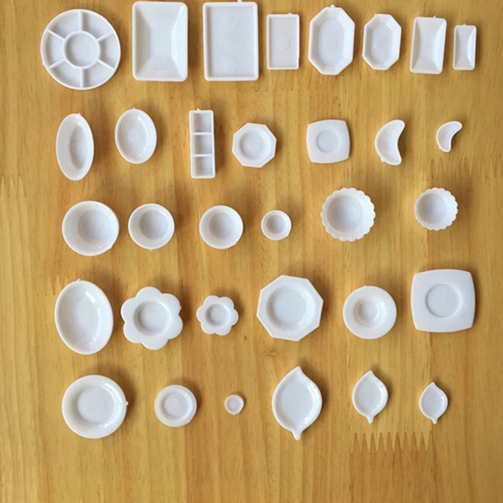33pcs/Set plastic Doll Accessories Kitchen Mini Tableware Miniatures Cup Plate Dish Decor Toys for Kids Girls high quality | Игрушки и