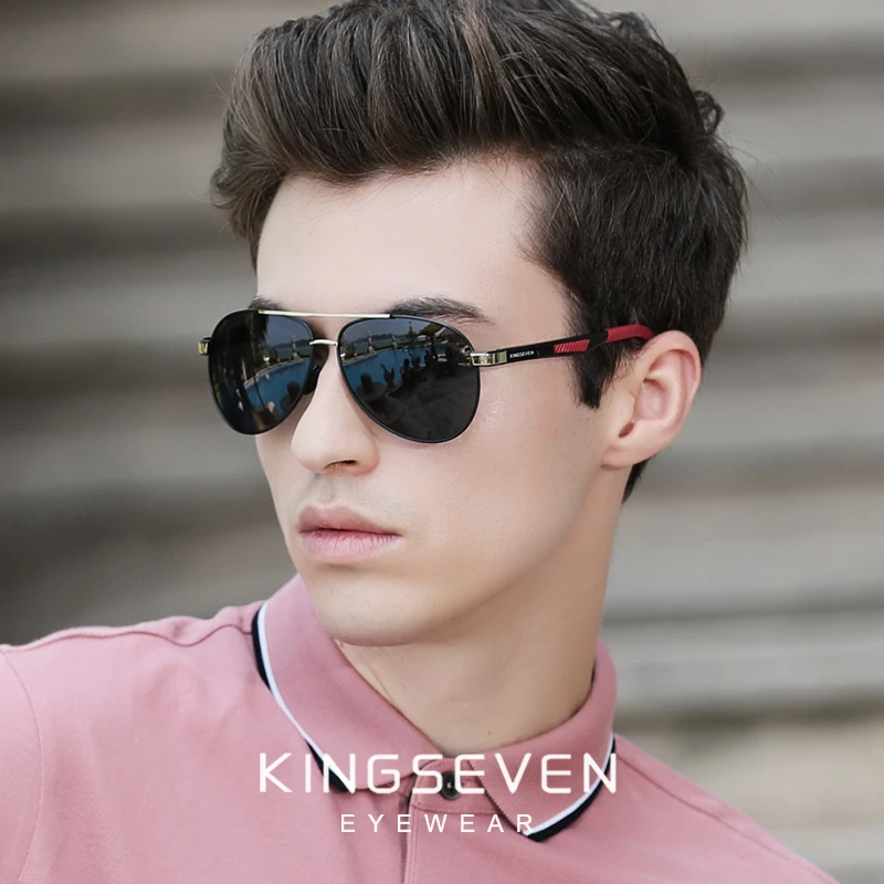 Ship From Poland KINGSEVEN Brand Men's Sunglasses Polarized UV400 Lens Eyewear Accessories Male Sun Glasses For Men Zonnebril |