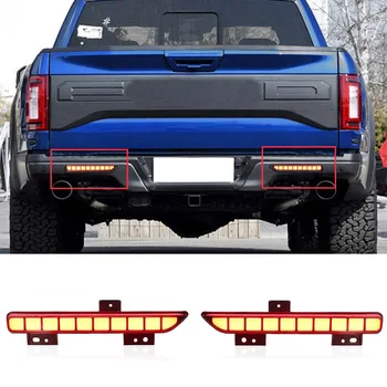

FS-Car Rear Bumper Light Modified Running Light Brake Light Reversing Light Turn Signal for Ford Raptor F150 2016-2018