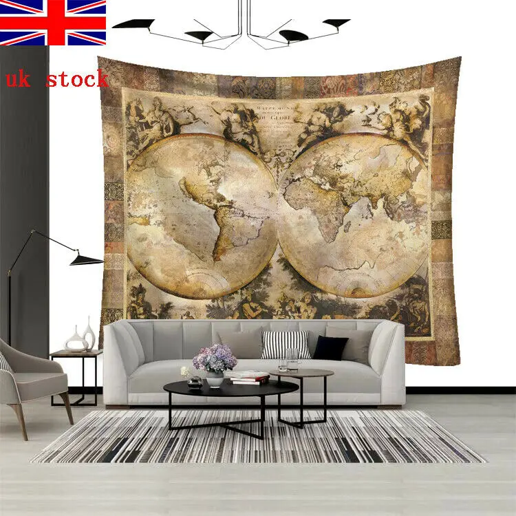 Reino Unido Mundo Papel Tapiz De Mapa Pared Mural Para Cuarto De
