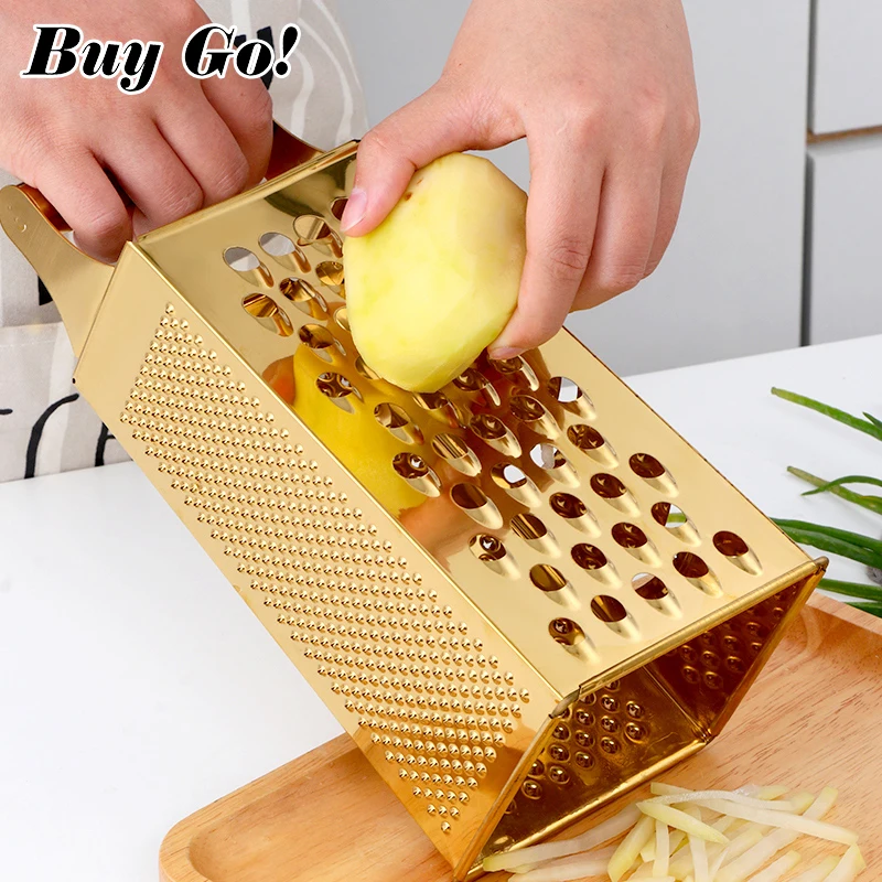 1/2PC Gold Multi-functional Grater Potato Masher Ricer Vegetable Fruits Tool Fruit Slicer Peeler Carrot Shredder Kitchen Gadgets