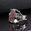 Punk Vintage Jewelry Silver Color Stainless Steel Vampire's Coffin Men's Ring Party Charm Accessories Cool Boy Gift ► Photo 3/6