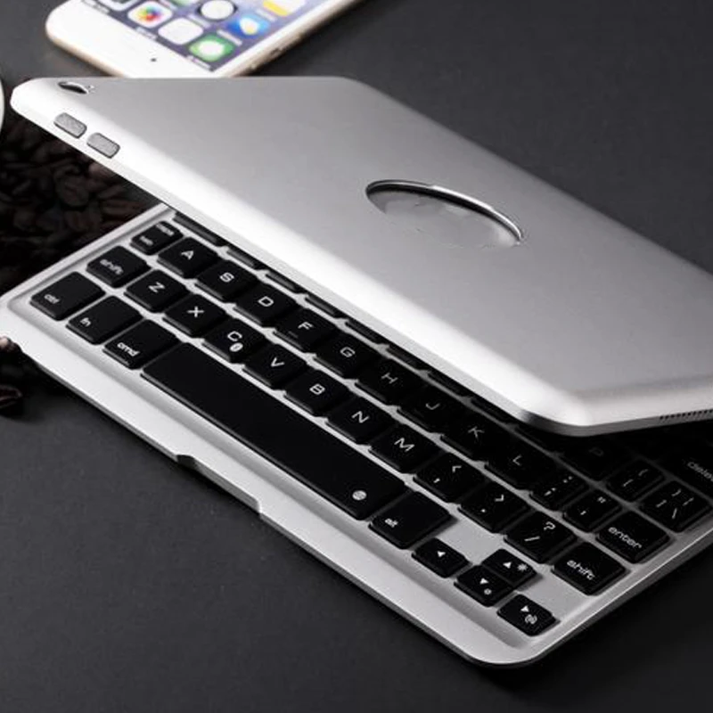 Цветная клавиатура F04 С Подсветкой Bluetooth для iPad Mini 4 чехол раскладушка из