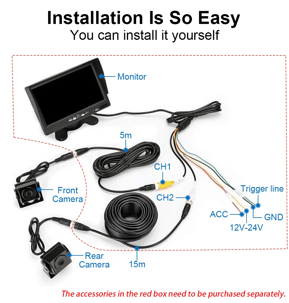 Buy Wholesale China Bileeko Truck Backup Camera Ahd 360° 1080p Side ...