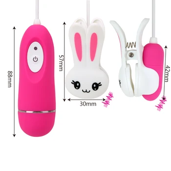 Nipple Clip Breast Massage Vibrator G spot Intimate Nipple Clamps 10 Speeds Sex Toys for Women Clitoral Stimulation Sex Shop 6