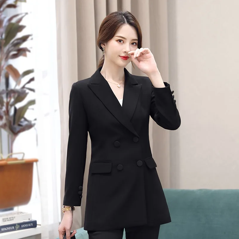 

Popular Brand Online Celebrity Suit Women's 2019 Autumn New Style Mid-length Versatile CHIC Casual Long Sleeve Suit Jacket Women