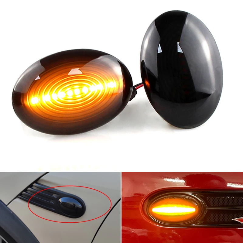 

Боковой светодиодный индикатор поворота для BMW MINI Cooper R56 R57 R58 R59 CL-R56-LSM-SM, 2 шт.