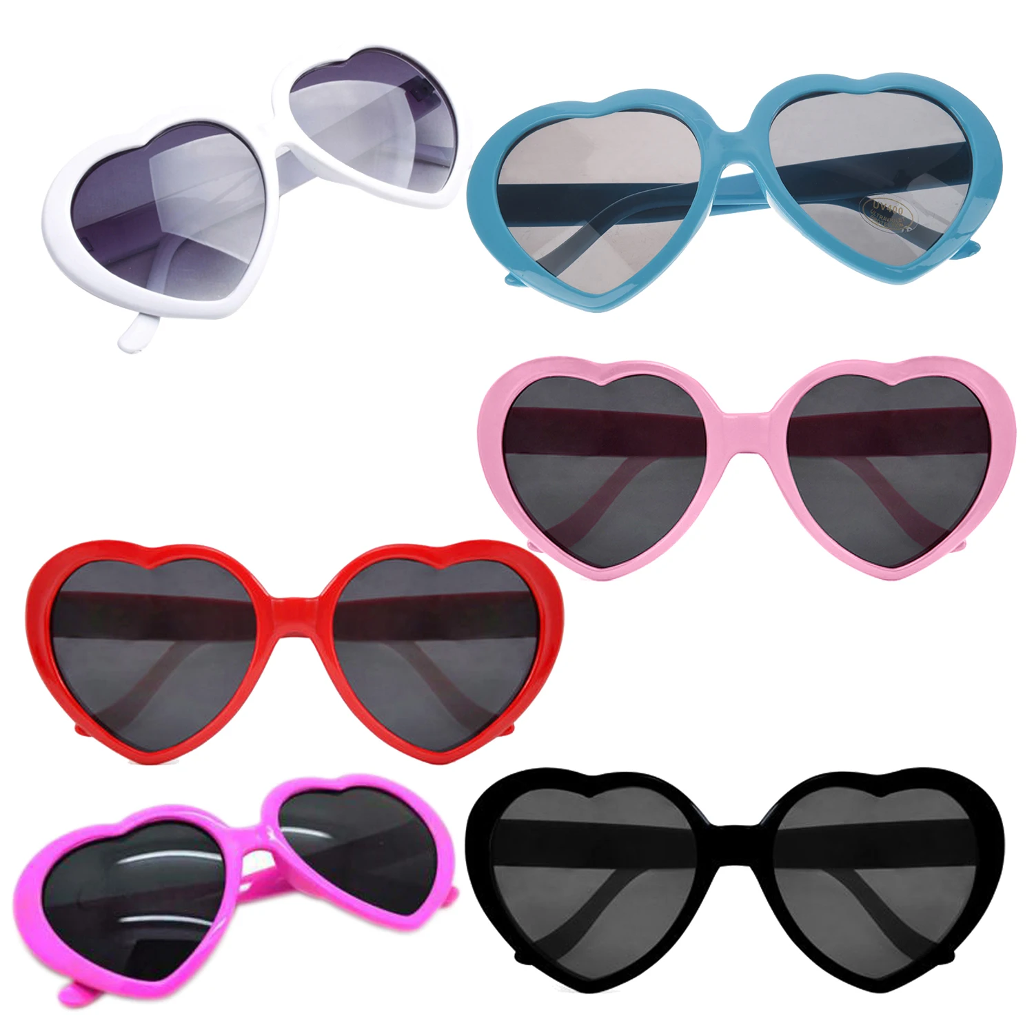 Fashion Cute Retro Love Heart Shape Lolita Sunglasses Fancy Dress Party HOT | Аксессуары для одежды