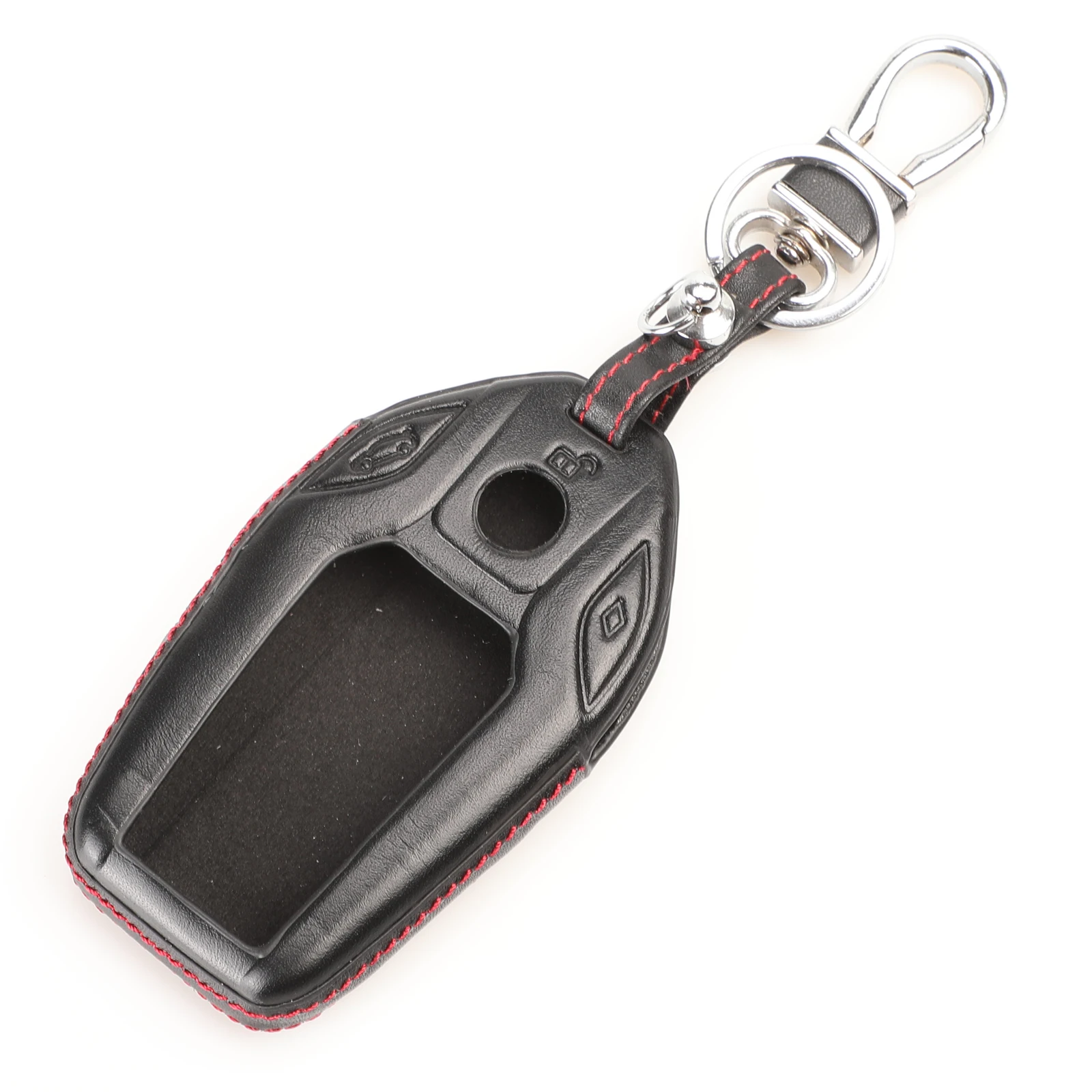 Peacekey Genuine Leather car key case cover Key Shell for remote key Protective Key Bag for BMW 2016 2017 7 Series Display Key