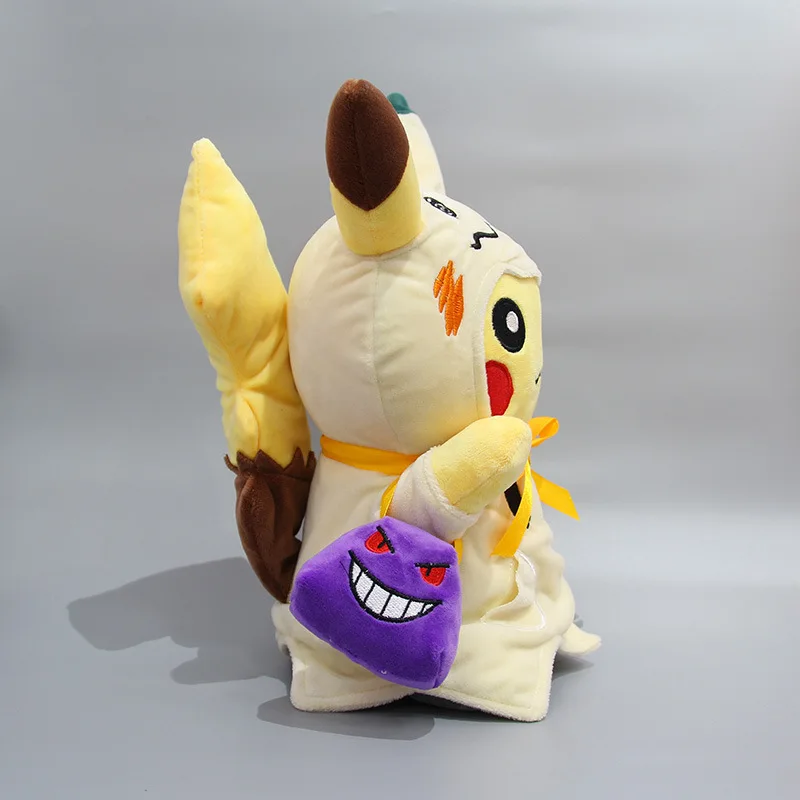 30 см аниме карманные животные Пикачу Косплей Mimikyu Q с Genger сумка Мягкие плюшевые куклы игрушка детский подарок
