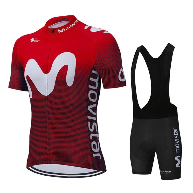 

New Movistar Cycling Jersey Short Sleeve 2022 Team Men Bike Bib Shorts Clothes Maillot Cycling Sets MTB Clothing Ropa Ciclismo