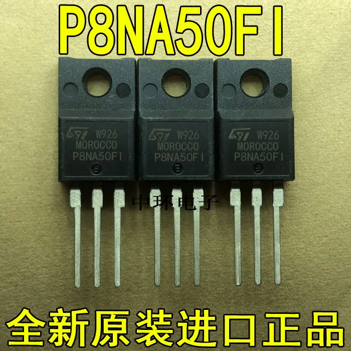 10 шт./лот P8NC50FP P8NA50FI ST TO-220F 8A 500V