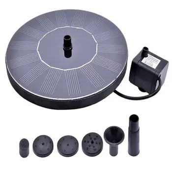 

Solar Birdbath Fountain PP 1.4w Free Standing Floating Birdbath Water Pumps for Garden Patio Pond Decoration