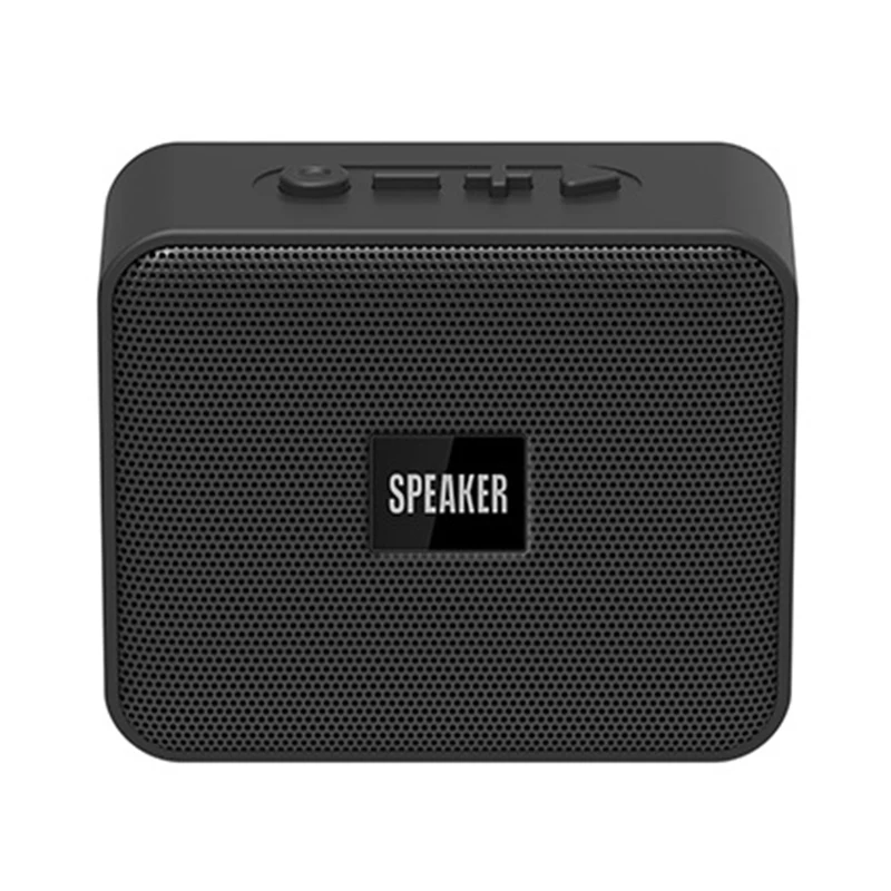 Wireless Bluetooth Speaker Outdoor Portable ABS U Disk Audio Phone Computer Speaker - Color: Black