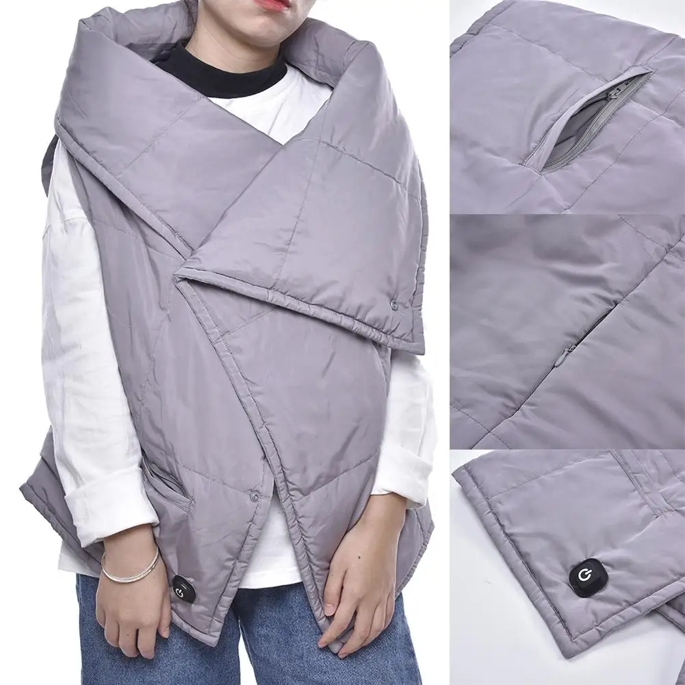 

Multifunctional Heating Blanket Graphene Heating Vest USB Shawl Electric Heating Mat