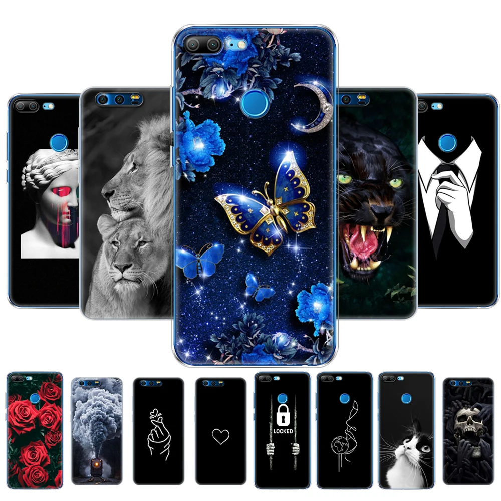 Мягкий чехол для телефона Huawei Honor 9 мягкий силиконовый из ТПУ lite полное покрытие 360