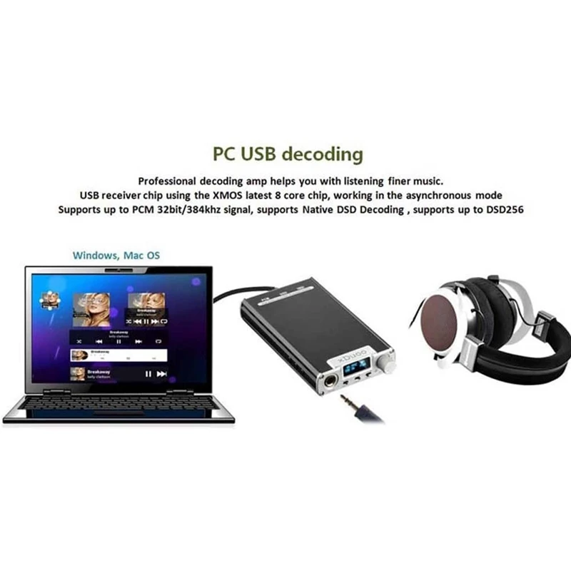 Xduoo XD05 Headphone Amplifier DAC Headphone Amplifier Portable USB Optical and Coaxial Decoding