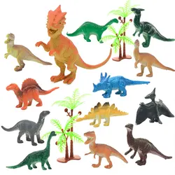 Parque Infantil de dinosaurios con estera de juego de actividades, figuras educativas realistas para crear un mundo de dinosaurios, 33 Uds.