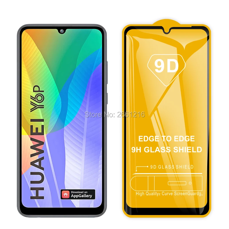 Для Huawei Y6p Honor 9A Play Enjoy 10e 5D 6D 9D полное покрытие клеем закаленное стекло 9H Премиум