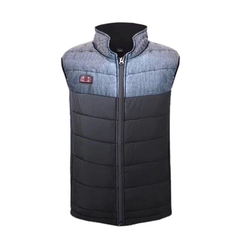 

Winter USB Heating Vest Men Double Switch Electric Heated Vest Jacket for Outdoor Camping Fishing Warm