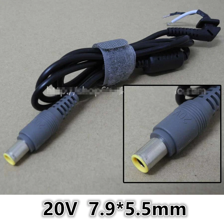 

Universal For IBM Lenovo T430 E530 B480 etc Laptop power cord output line DC Jack line 20V connector with pin 7.9*5.5mm Notebook