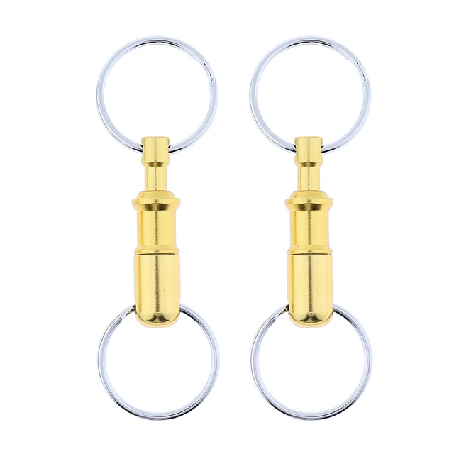 Keyring With Two Heavy Duty Split Rings Key Accessories 2pcs/pack Quick  Release Keychain Pull-apart Removable - Key Chains - AliExpress