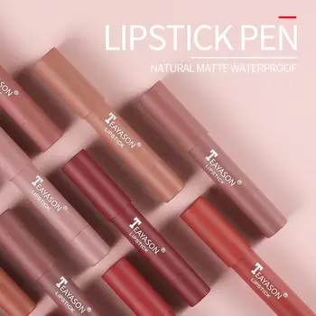 

Velvet Matte Color Lipstick Pencil Non-stick Cup Lipstick Waterproof And Sweatproof Lipstick Easy To Color Moisturizing Lipstick