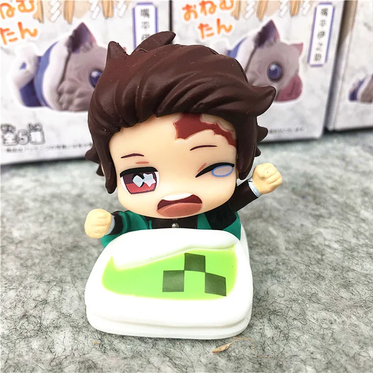 5 см Kamado Tanjirou Demon Slayer Kimetsu no Yaiba Tomioka Nezuko Agatsuma Zenitsu Hashibira Inosuke Kaigaku фигурка игрушки
