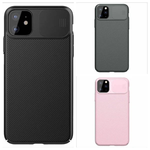 

Slide Camera Protection Case for i phone 11 Pro Max 11pro Carbon Fiber Case Cover For i phone 11Pro Max 11promax 11pro Fundas