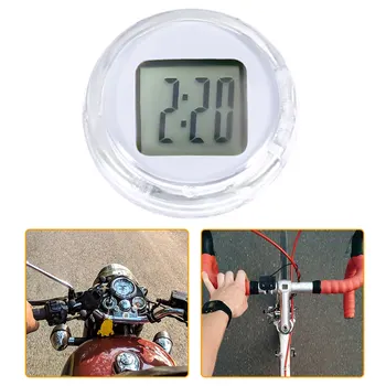 

Motorcycle Clock Waterproof Compact Adhesive Watch Waterproof Stick-On Motorbike Mount Watch Moto Digital Clock With Stopwatch